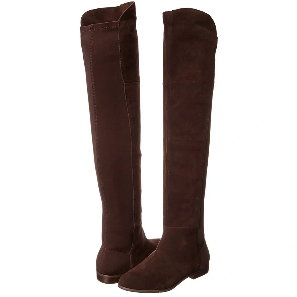 Riley Split Suede Over the Knee Boots